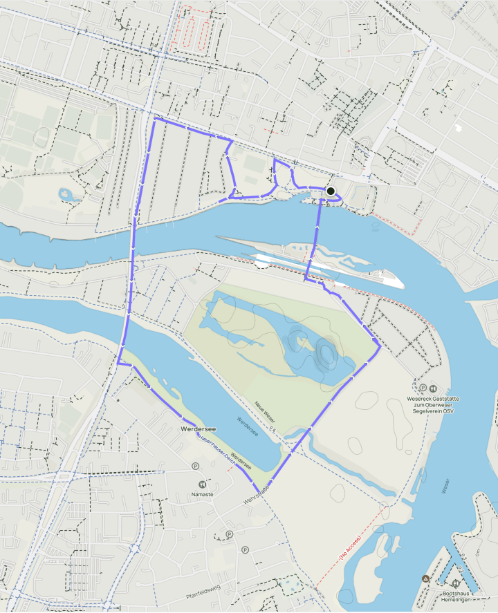 Streckenkarte Frauenlauf Bremen 2026 – 5 km