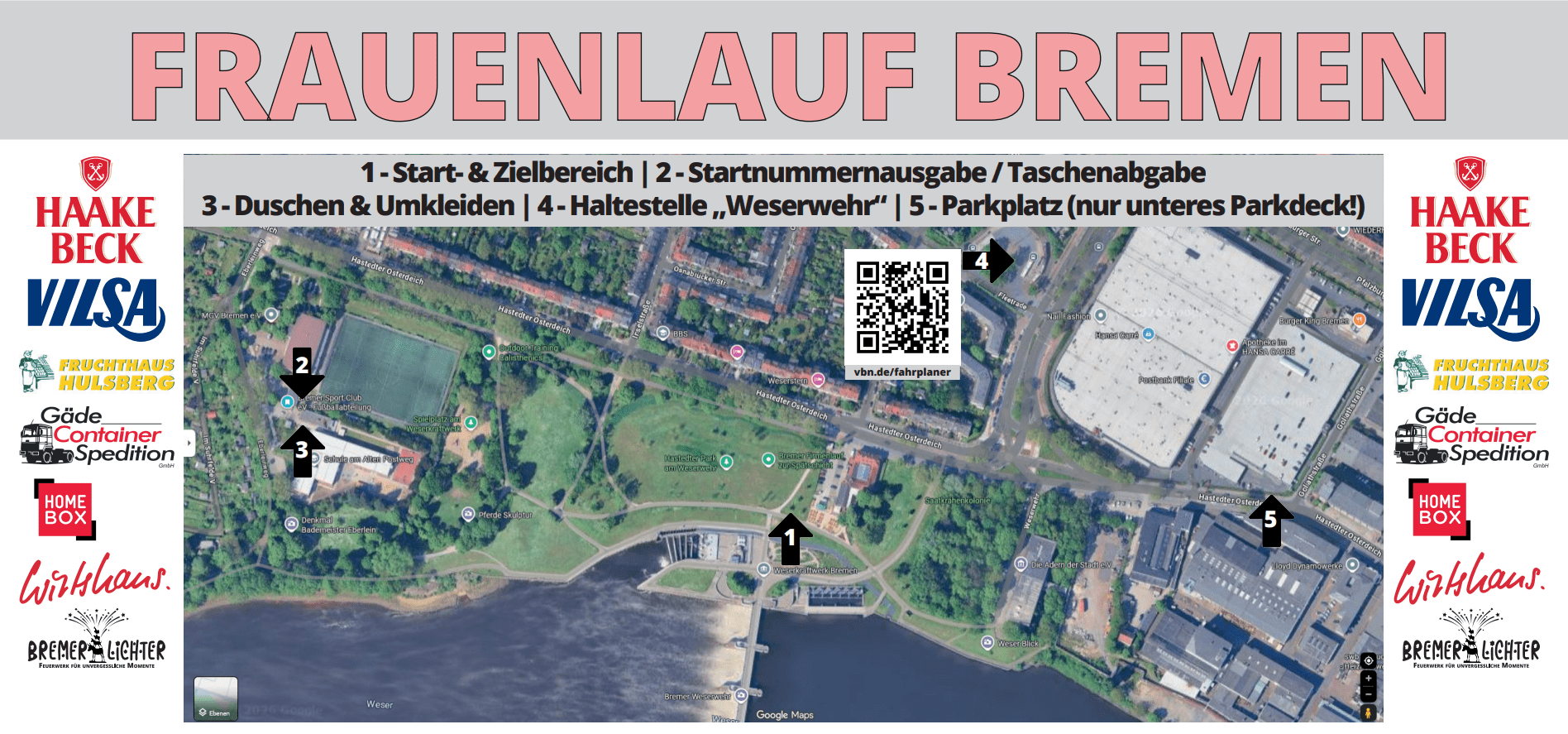 Übersichtskarte Frauenlauf Bremen 2026